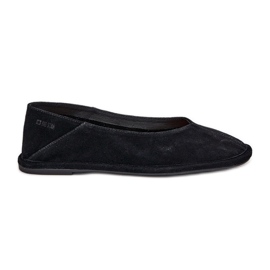 Ballerines en daim féminin Big Star RR274080 Black le noir