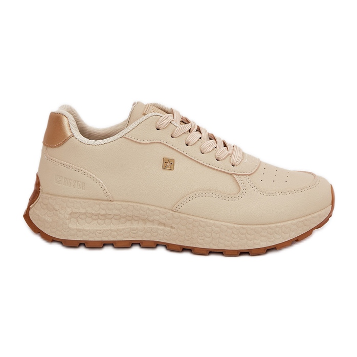 Chaussures de sport féminines légères Big Star RR274630 Système beige beige Hi-Polish Chaussures de sport féminines légères Big Star RR274630 Système beige beige Hi-Polish