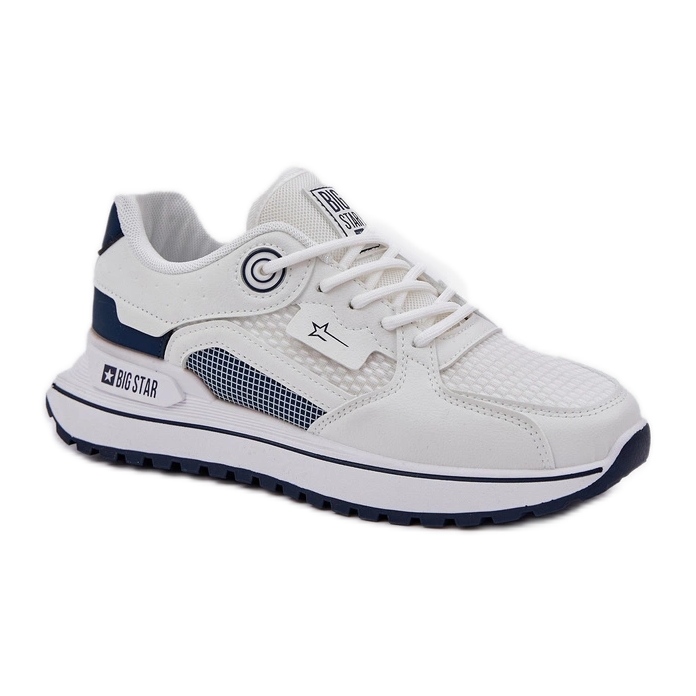 Sneakers Chaussures pour femmes Big Star NN274A103 Blanc avec bleu blanche Sneakers Chaussures pour femmes Big Star NN274A103 Blanc avec bleu blanche