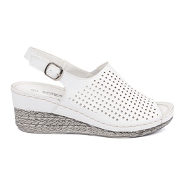 Goodin Sandales blanches au coin