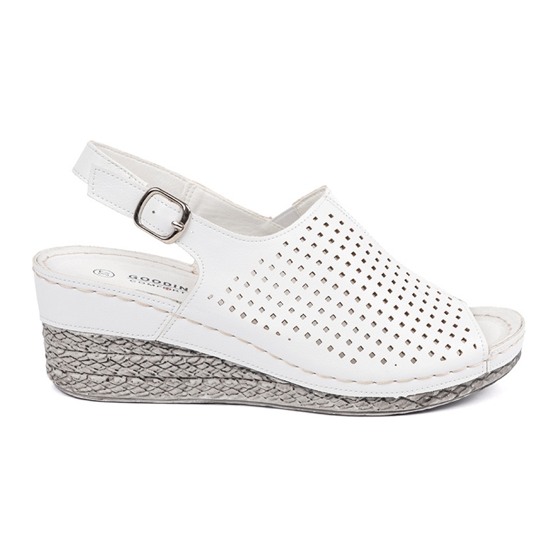 Goodin Sandales blanches au coin