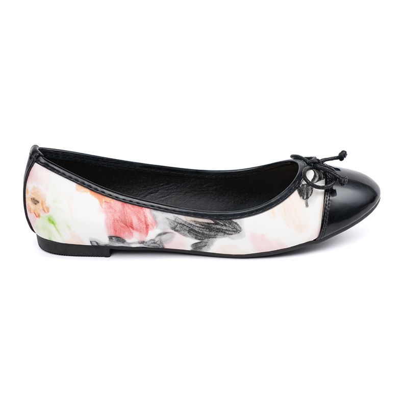 Ballerines colorées avec un nez noir multicolore