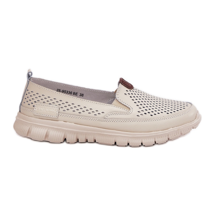 Openwork Vinceza 95336 Ballerines naturelles beige