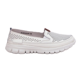 Openwork Vinceza 95336 Ballerines naturelles blanc