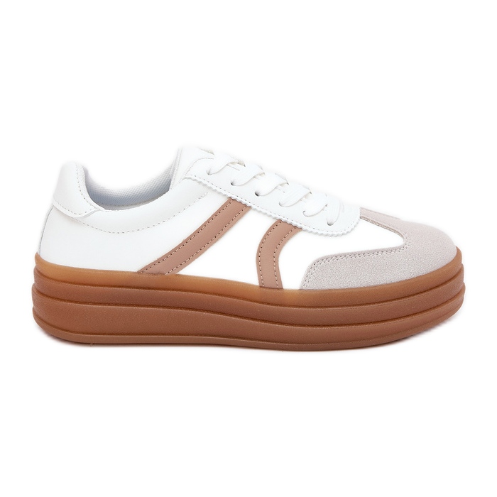 Evento Baskets à plateforme pour femmes, blanc blanche