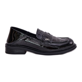 Vinceza peint 91125 mocassins en cuir féminin noir