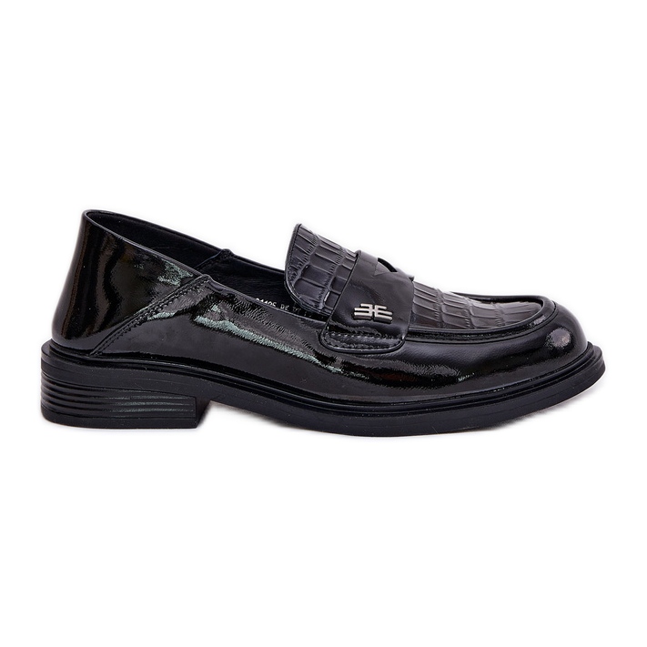 Vinceza peint 91125 mocassins en cuir féminin le noir