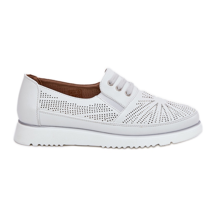 Evento Les chaussures de femmes ont glissé blanc blanche