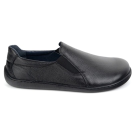Les chaussures pour femmes en cuir aux pieds nus ont glissé Pollonus 5-1308-026 noir Vérone