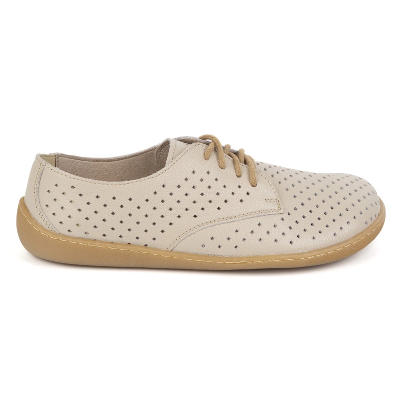 Points pour femmes en cuir aux pieds nus Pollonus 5-1288-024 Vanilla Vérone / perforation beige Points pour femmes en cuir aux pieds nus Pollonus 5-1288-024 Vanilla Vérone / perforation beige