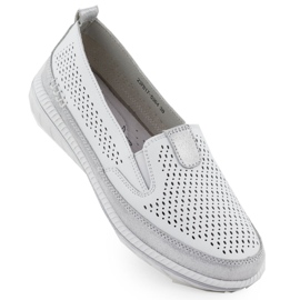 Evento Chaussures en cuir ouverte pour femmes Événement blanc 5634