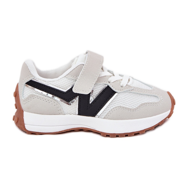 Baskets Velcro pour enfants, gris