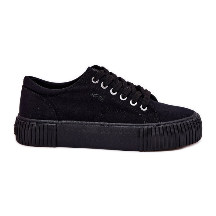 Sneakers matériels pour femmes Big Star RR274403 noir le noir