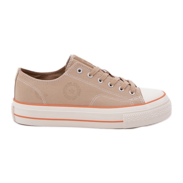 Sneakers masculins sur la plate-forme Beige Big Star RR174323