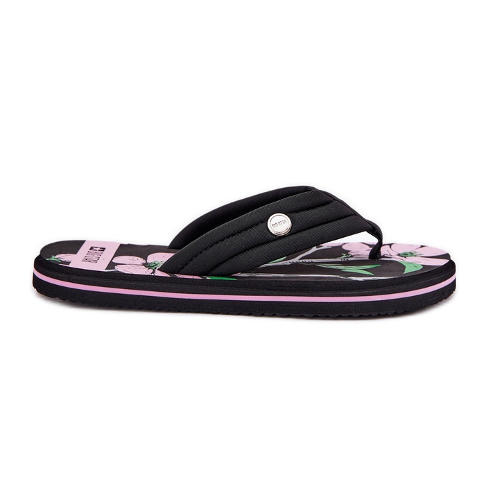 Les tongs des femmes japonaises Big Star RR274A111 Black le noir