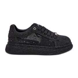 Baskets décorées sur la plate-forme noire Goe NN2N4021 le noir