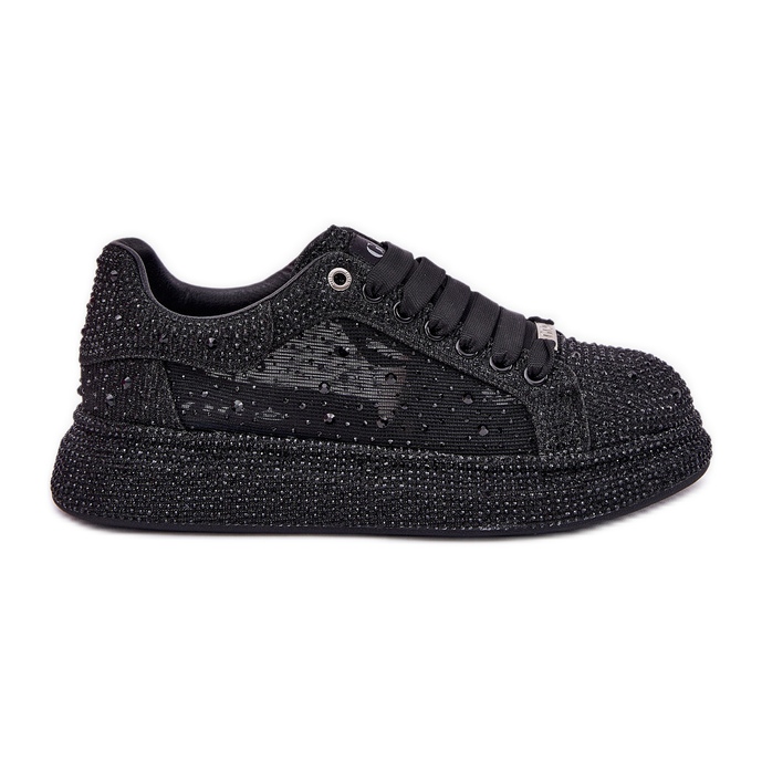 Baskets décorées sur la plate-forme noire Goe NN2N4021 le noir