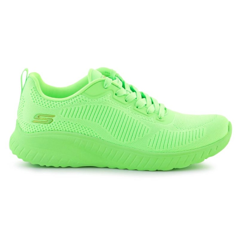 Skechers bobs squad chaos-cool rythms 117216-lime chaussures vert