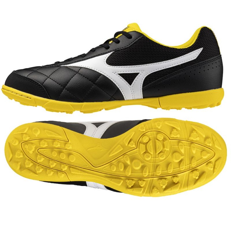 Chaussures de football Mizuno Morelia Sala Club TF Q1GB251611 le noir