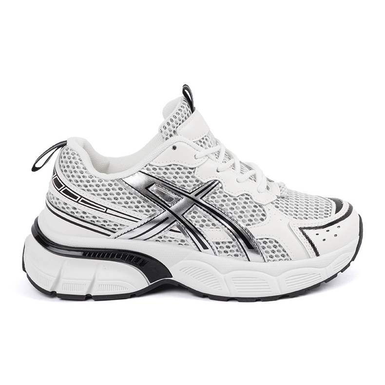 Sportowe Blanchettes blanches et blanches avec maillage