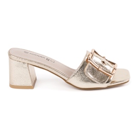 Goodin Tongs dorés en tweed sur le poteau d'or