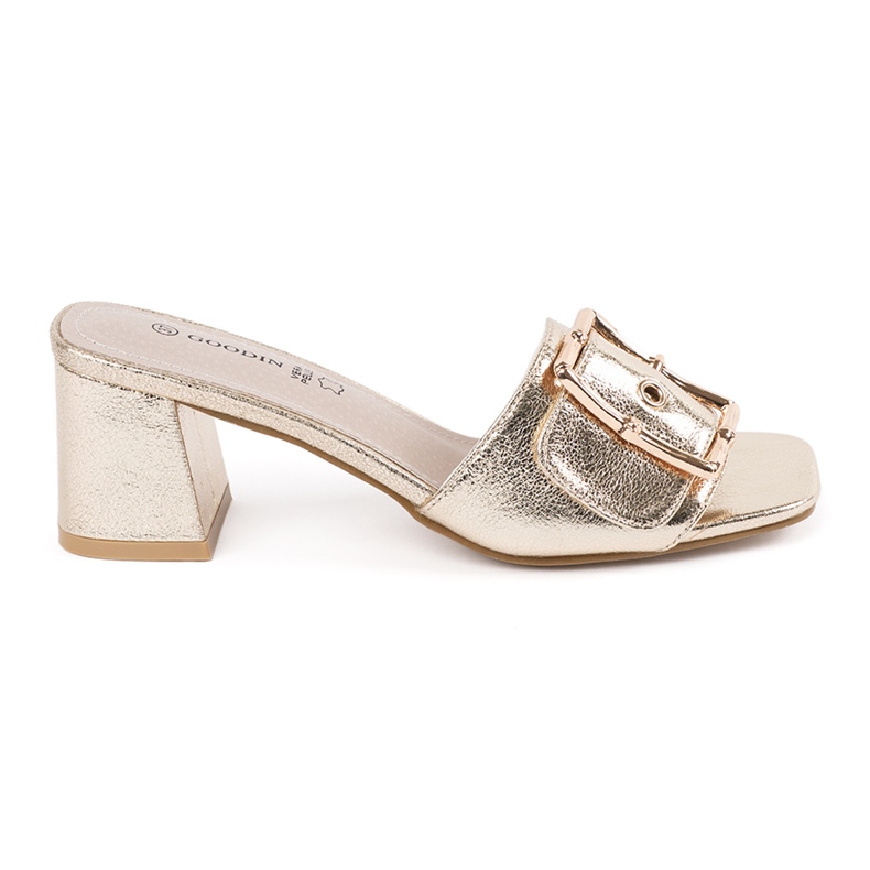 Goodin Tongs dorés en tweed sur le poteau d'or