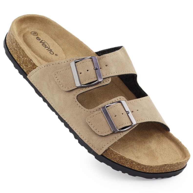 Slippers réglables pour femmes Taupe Evento 8997 beige