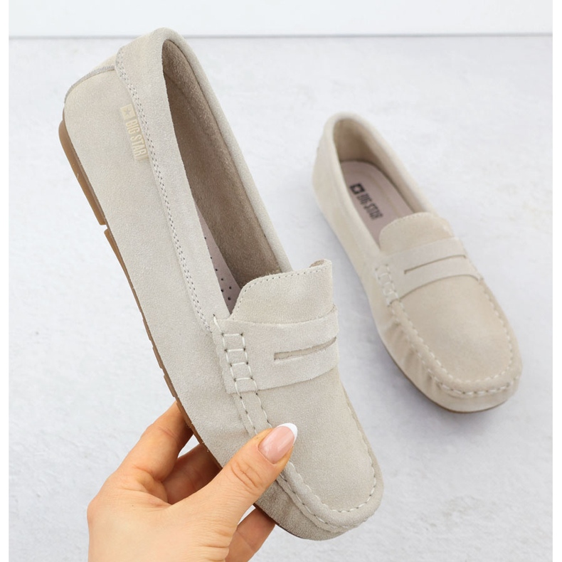 Mandis en cuir féminin Big Star RR274947 beige