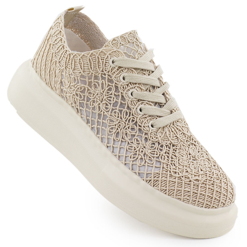 Chaussures pour femmes sur la plateforme Beige Vinceza 17371