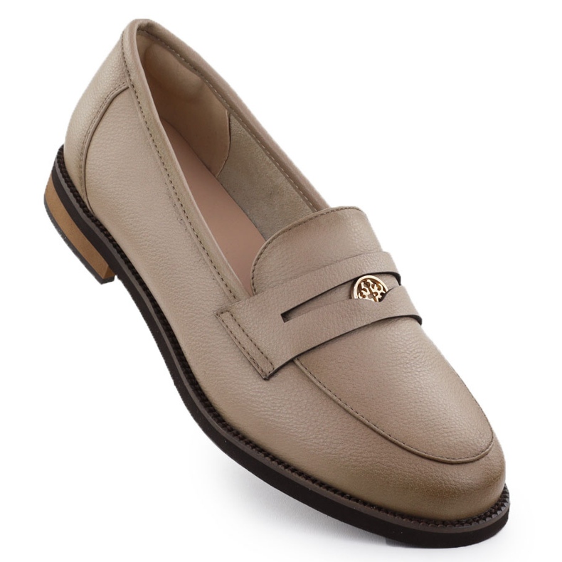 Cambell Chaussures en cuir, femme beige des femmes 00664