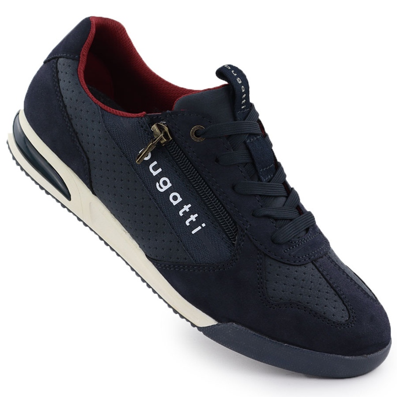 Chaussures de sport masculin Bugatti bleu marine décontracté 321-A3811-5500