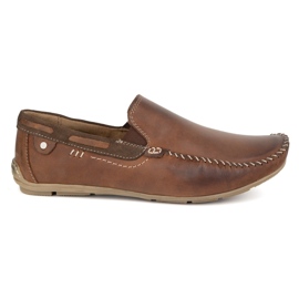 KOMODO Modons en cuir masculin 920 / k / r brun