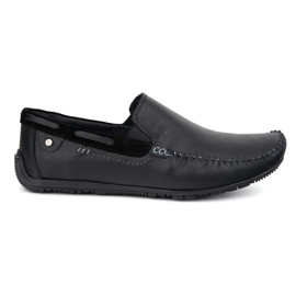 KOMODO Modons en cuir masculin 920 / k / r noir