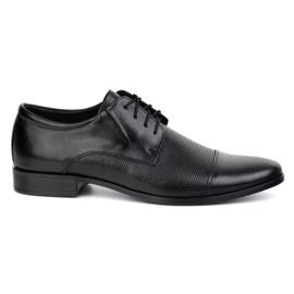 Olivier Chaussures en cuir masculin élégantes 288t2 noir