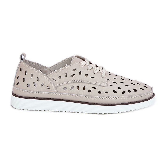 S.Barski Chaussures en cuir pour femmes S. Barski LR51-610 beige S.Barski Chaussures en cuir pour femmes S. Barski LR51-610 beige