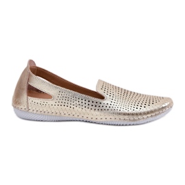 Ballerines ouvertes en cuir naturel Artiker 56C2694 PLN d'or Ballerines ouvertes en cuir naturel Artiker 56C2694 PLN d'or