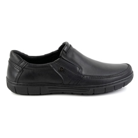 Olivier Chaussures en cuir pour hommes 790MP noires