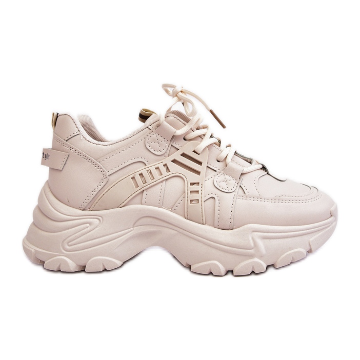 Evento Massive de chaussures de sport pour femmes baskets beige