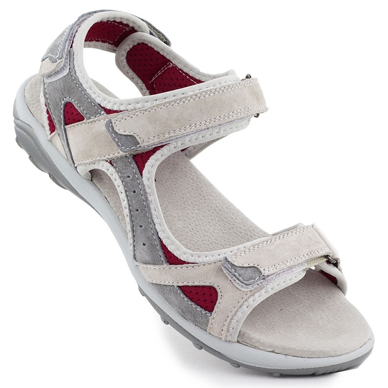 Cambell Camell al94327 Sandales sportives en cuir gris