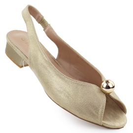 Sandales à thèmes basses pour femmes Golden T.Sokolski 136 doré