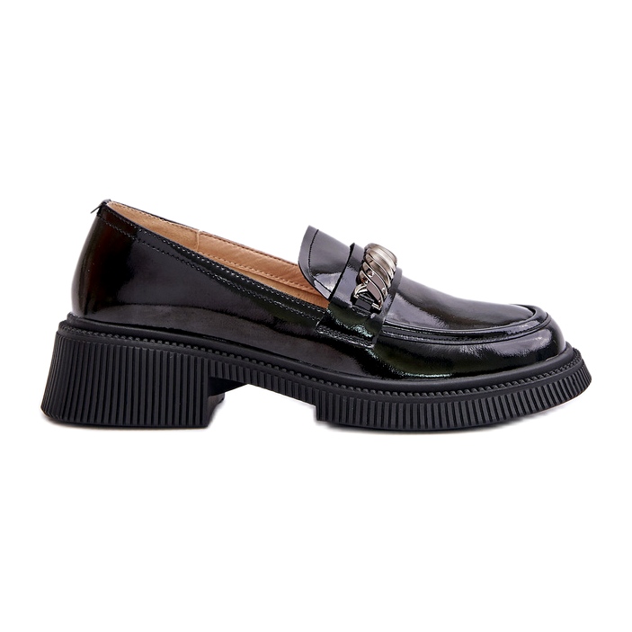 S.Barski Locons de lauffoles verni aux femmes avec décoration lz42-030 noir le noir