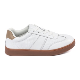 Sneakers blancs en daim Sergio Leone blanche