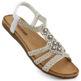 Sandales confortables pour femmes - Up White Artiker 56C1323 blanc