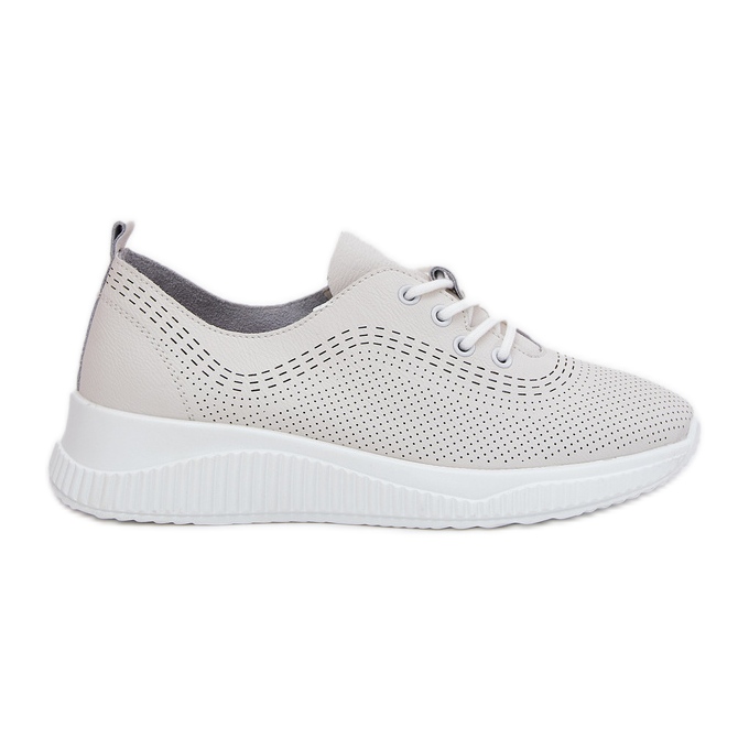 Vinceza 41472 Chaussures de sport en cuir féminin blanche