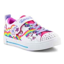 Skechers Twinkle Toes S Lights Twinkle Sparks chaussures Jumpin Clouds 314809L-WMLT blanc