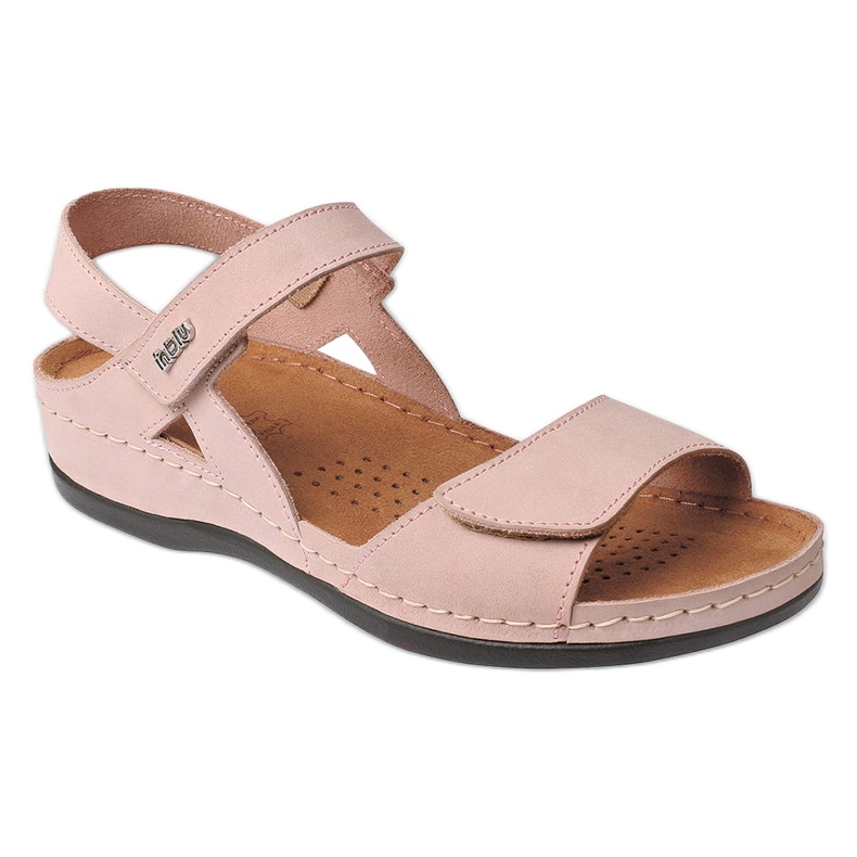 Befado Sandales en cuir féminin inblu 158d002 rose