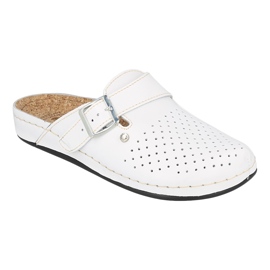 Dr.Torto Befado Women's Leather Slippers Pu 179d010 White blanc