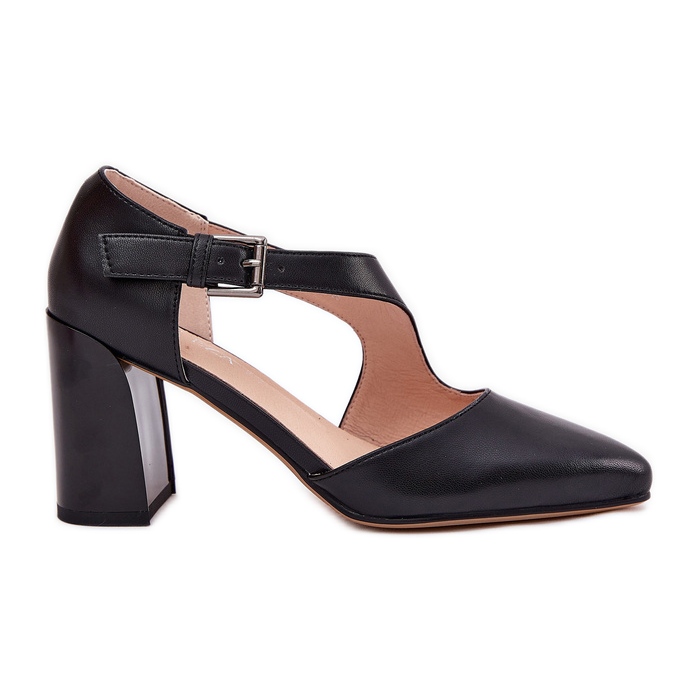 Pompes en cuir sur le pilier avec Vinceza 91133 Black Pinmp le noir Pompes en cuir sur le pilier avec Vinceza 91133 Black Pinmp le noir