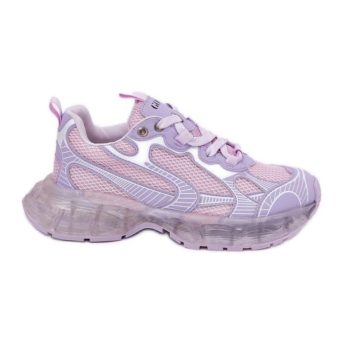 GOE Sneakers en cuir féminin Go RR2N4081 Purple violet