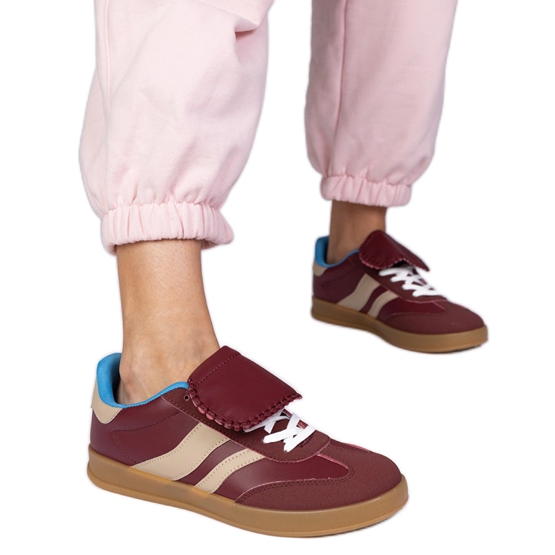 Baskets bordeaux baskets sportives féminines rouge Baskets bordeaux baskets sportives féminines rouge